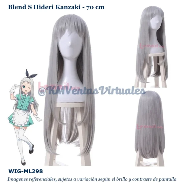 Peluca Hideri Gris Mediana (WIG-ML298)