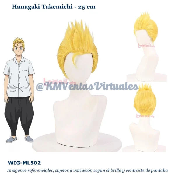Peluca Takemichi Amarillo Corta (WIG-ML502)