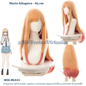 Peluca Kitagawa Naranja Larga (WIG-ML521)