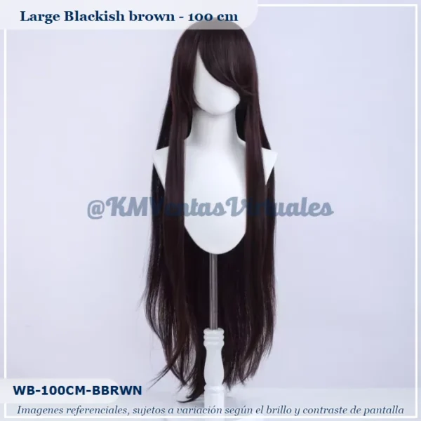 Peluca Castaño Larga (WB-100CM-BBRWN)