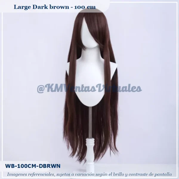 Peluca Marrón Larga (WB-100CM-DBRWN)
