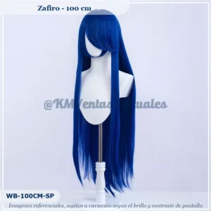 Peluca Azul Larga (WB-100CM-SP)