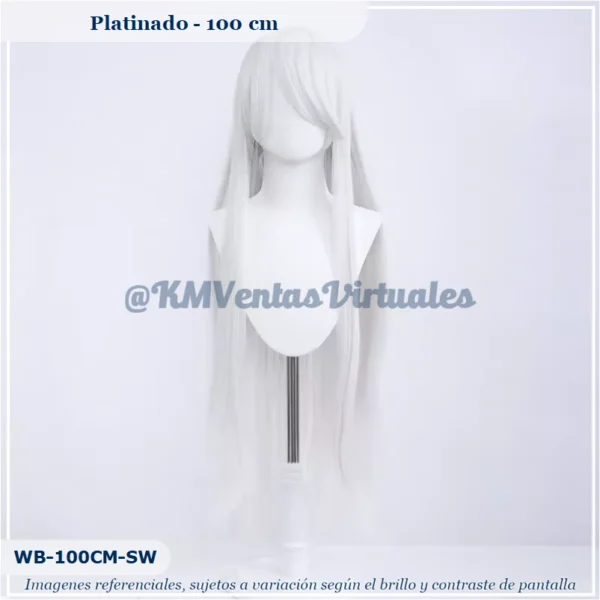 Peluca Platinado Larga (WB-100CM-SW)