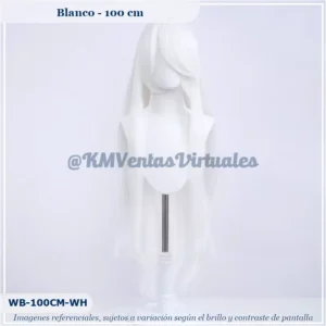 Peluca Blanco Larga (WB-100CM-WH)