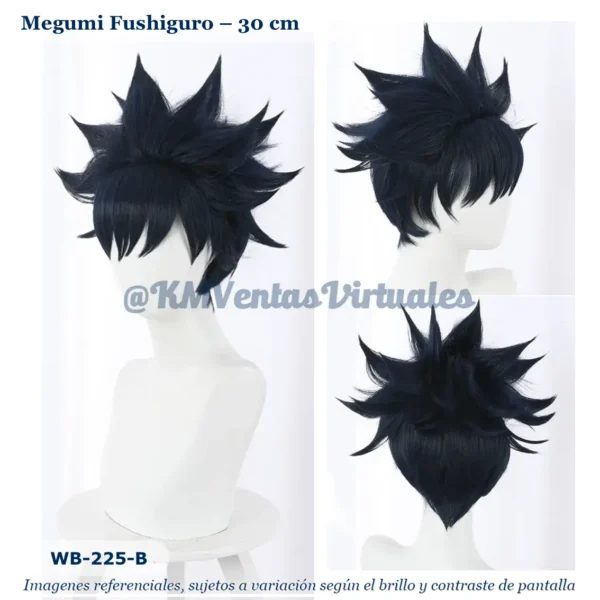 Peluca Fushiguro Negro Corta (WB-225-B) - Image 3