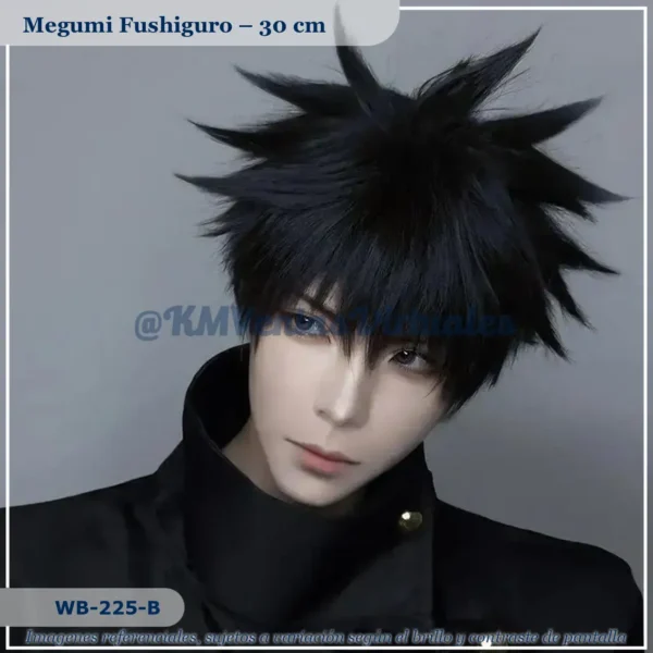 Peluca Fushiguro Negro Corta (WB-225-B) - Image 2