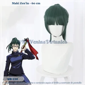 Peluca Maki Verde Mediana (WB-230)