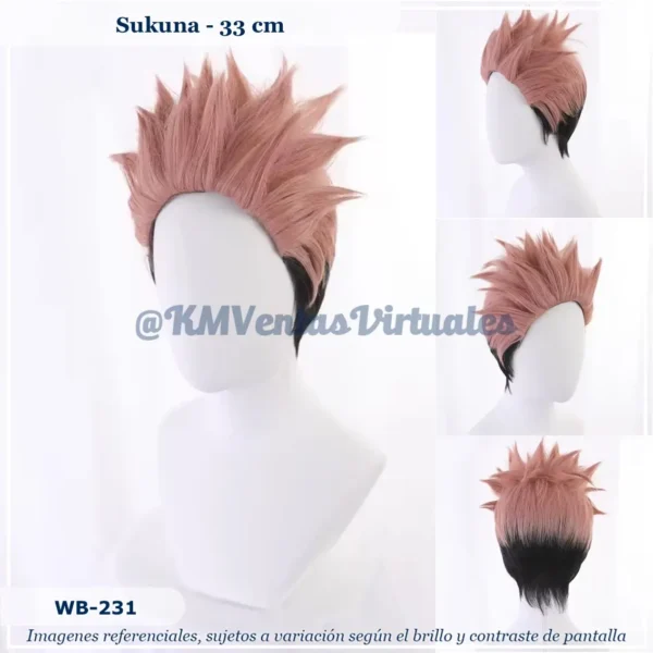 Peluca Sukuna Mixto Corta (WB-231)