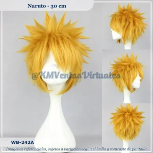 Peluca Naruto Amarillo Corta (WB-242A)
