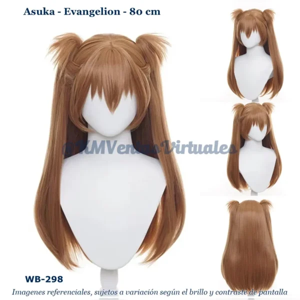 Peluca Asuka Castaño Larga (WB-298)