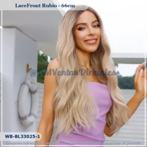 Peluca Lace Front Rubio Mediana (WB-BL33025-1)