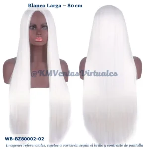 Peluca Blanco Larga (WB-BZ80002-02)
