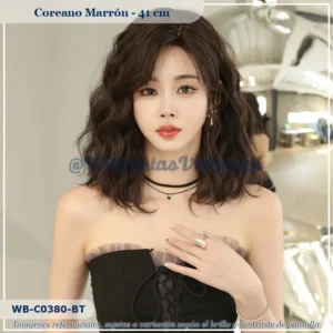 Peluca Estilo Coreano Marrón Corta (WB-C0380-BT)
