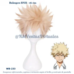 Peluca Bakugou Rubio Corta (WB-DM-021)