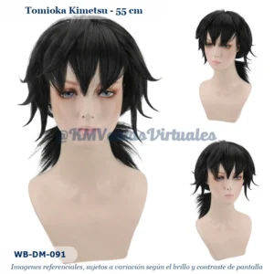 Peluca Tomioka Negro Mediana (WB-DM-091)