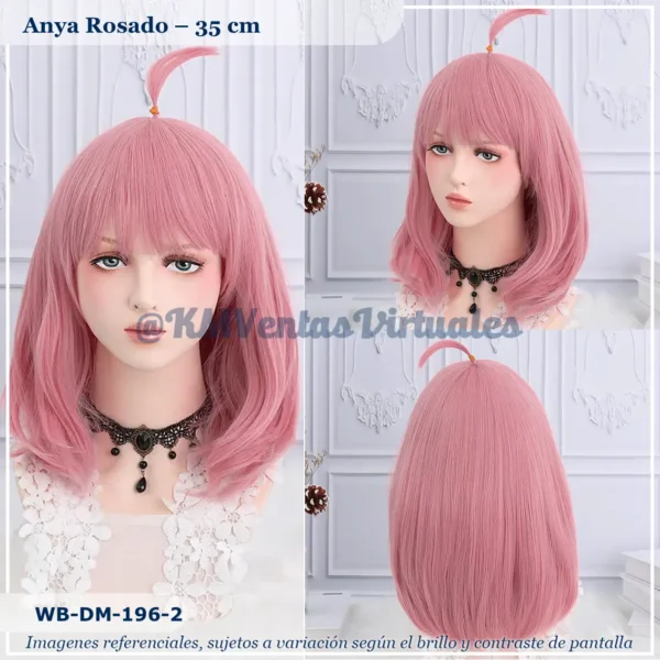 Peluca Anya Rosado Corta (WB-DM-196-2)