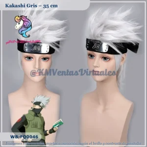 Peluca Kakashi Gris Corta (WB-FQ0046)