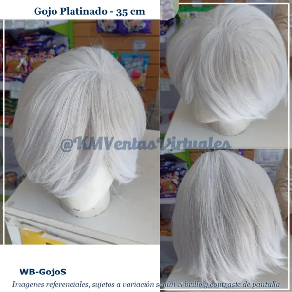 Peluca Gojo Platinado Corta (WB-GojoS) - Image 2