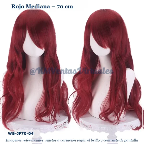 Peluca Rojo Mediana (WB-JF70-04)