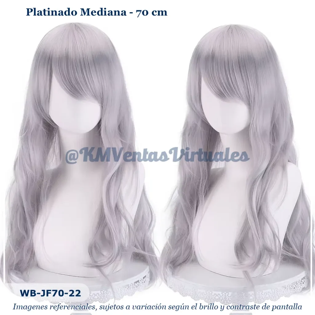 Peluca Platinado Mediana (WB-JF70-22)