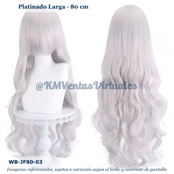 Peluca Platinado Larga (WB-JF80-03)