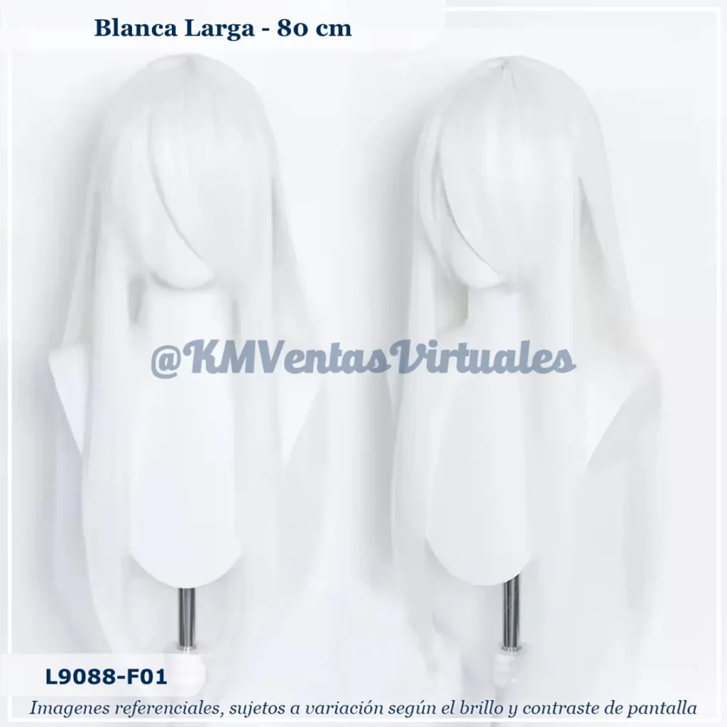 Peluca Blanco Larga (WB-L9088-F01)