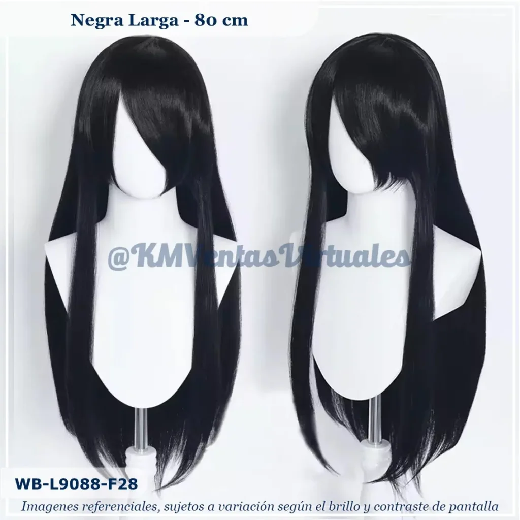 Peluca Negro Larga (WB-L9088-F28)