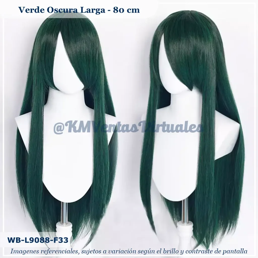 Peluca Verde Larga (WB-L9088-F33)