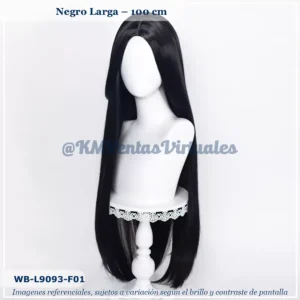 Peluca Hancock Negro Larga (WB-L9093-F01)
