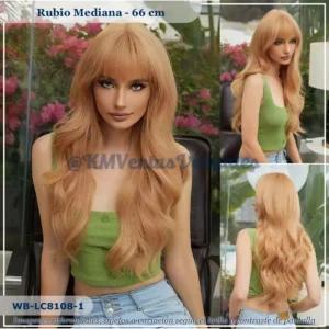 Peluca Rubio Mediana (WB-LC8108-1)