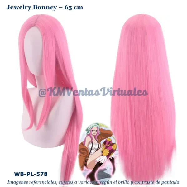 Peluca Bonney Rosado Mediana (WB-PL-578)