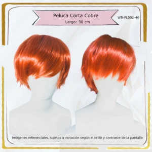 Peluca Rojo Corta (WB-PL002-46)