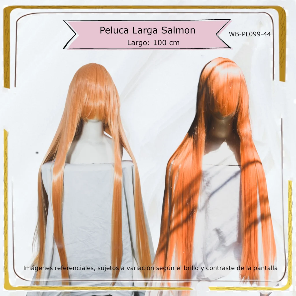 Peluca Naranja Larga (WB-PL099-44)
