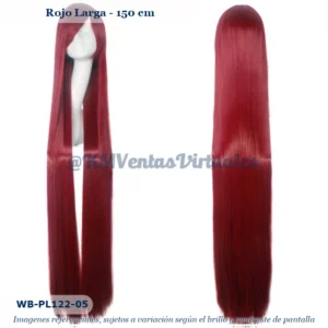 Peluca 150cm Rojo Larga (WB-PL122-05)