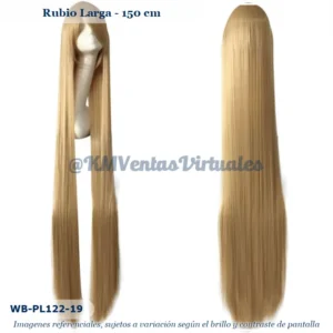 Peluca 150cm Rubio Larga (WB-PL122-19)
