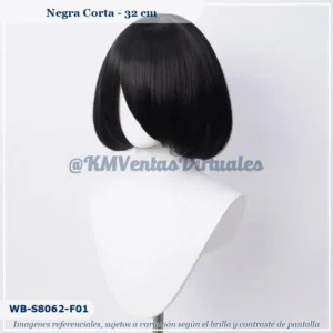 Peluca Negro Corta (WB-S8062-F01)