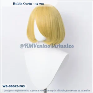 Peluca Rubio Corta (WB-S8062-F03)