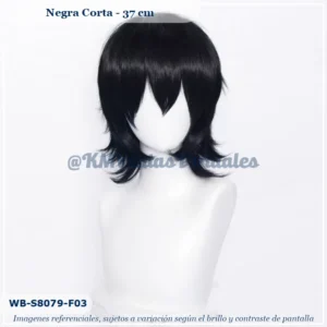 Peluca Negro Corta (WB-S8079-F03)