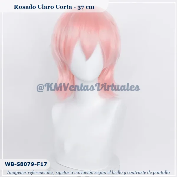 Peluca Rosado Corta (WB-S8079-F17)