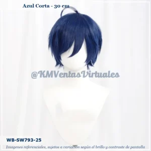 Peluca Azul Corta (WB-SW793-25)