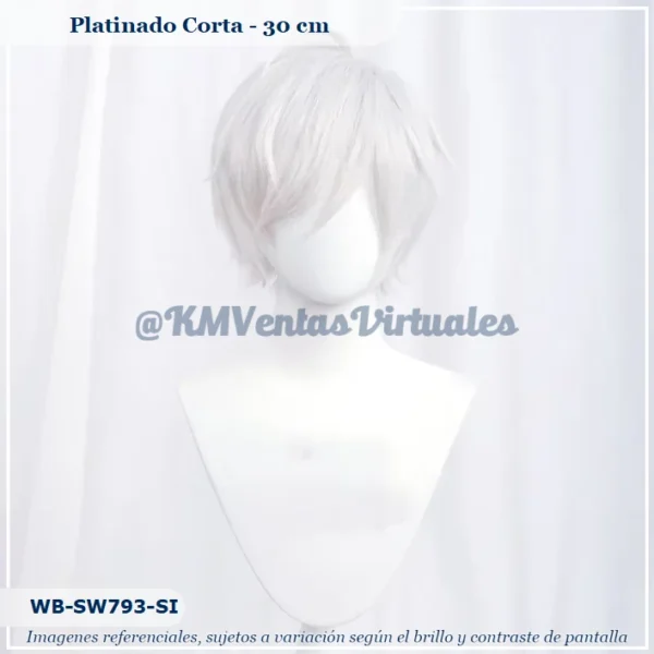 Peluca Platinado Corta (WB-SW793-SI)
