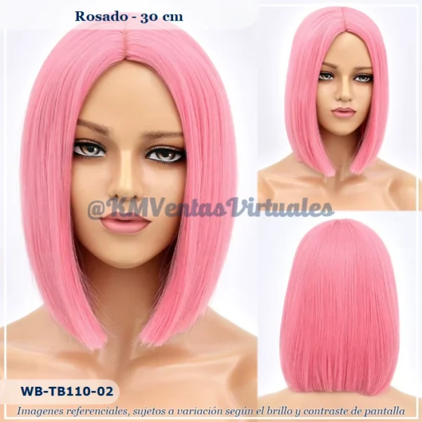 Peluca Rosado Corta (WB-TB110-2)
