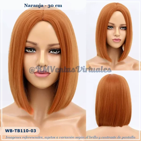 Peluca Naranja Corta (WB-TB110-3)