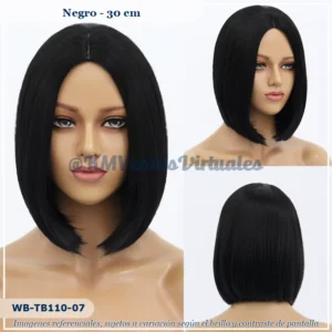 Peluca Negro Corta (WB-TB110-7)