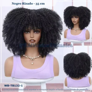 Peluca Negro Corta (WB-TB132-1)