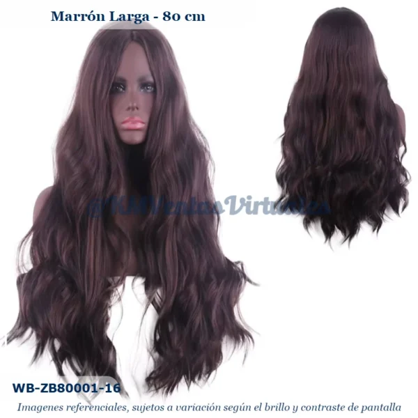 Peluca Marrón Larga (WB-ZB80001-16)