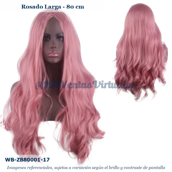 Peluca Rosado Larga (WB-ZB80001-17)