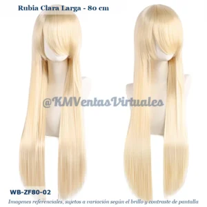Peluca Rubio Larga (WB-ZF80-02)