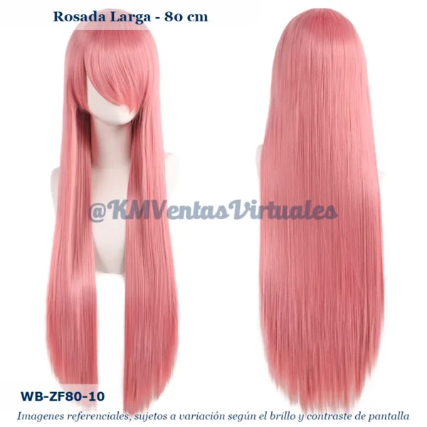 Peluca Rosado Larga (WB-ZF80-10)