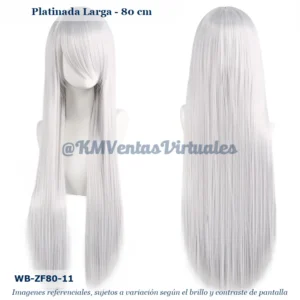 Peluca Gris Larga (WB-ZF80-11)